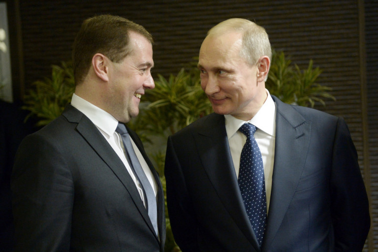 Vladimir Putin incontra il Dmitry Medvedev