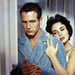 Liz Taylor e Paul Newman nel film del 1958, La gatta sul tetto che scotta