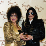Michael Jackson con l'attrice Liz Taylor agli American Music Awards