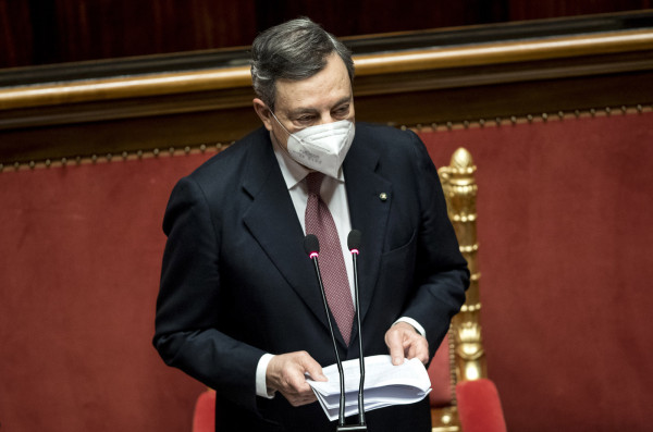 Senato - Voto di fiducia su governo Draghi