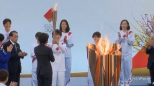 Fukushima la staffetta della torcia olimpica