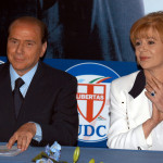 Silvio Berlusconi e Ombretta Colli al congresso UDC