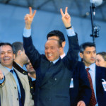 Berlusconi Silvio dopo la vittoria delle elezioni