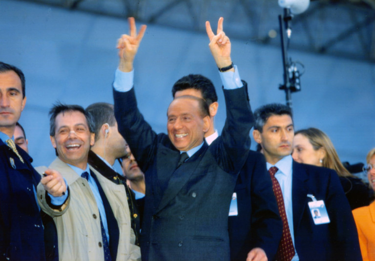 Berlusconi Silvio dopo la vittoria delle elezioni