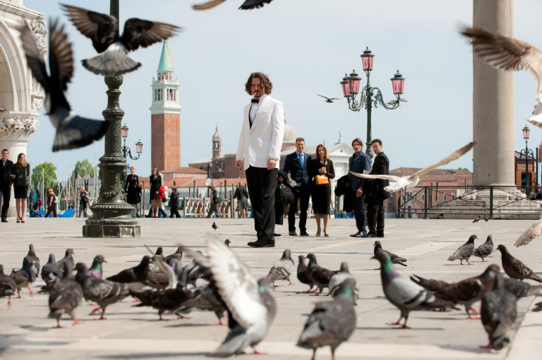 Johnny Depp nel film The Tourist girato a Venezia