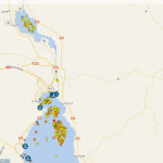 Nave incagliata nel Canale di Suez: la mappa mostra le imbarcazioni bloccate