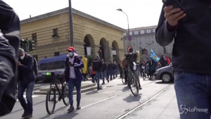 Rider in sciopero a Milano