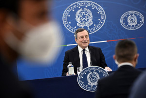 Conferenza stampa del Presidente Mario Draghi