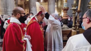 il rito della Domenica delle Palme nella basilica del Santo Sepolcro