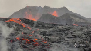 Eruzione del vulcano a Reykjavik