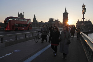 Coronavirus, Westminster Bridge