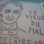 Verona, con il trattore “dipinge” il volto di Baudelaire su un campo di 27 mila metri quadrati