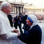 Madre Teresa di Calcutta incontra Papa Giovanni Paolo II