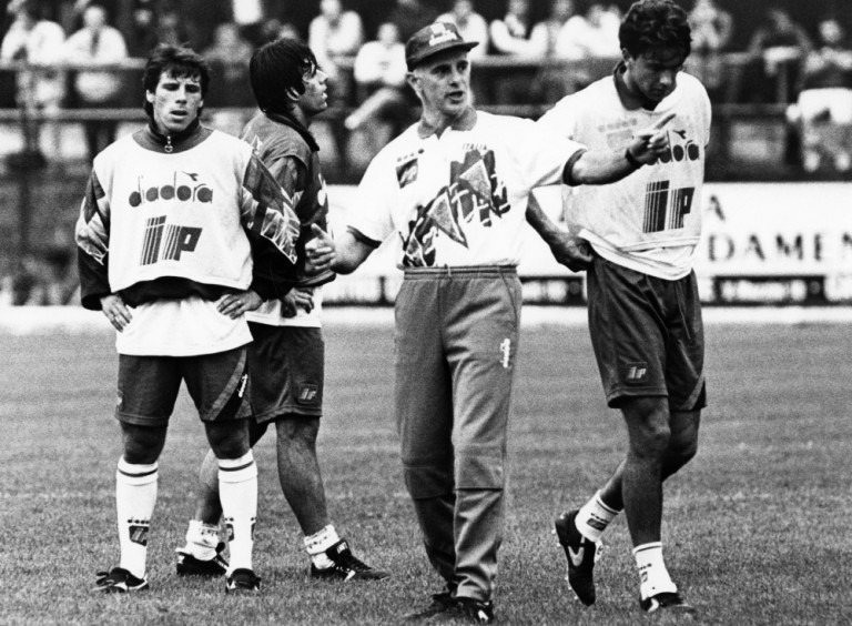 Gianfranco Zola, Arrigo Sacchi e Alessandro Costacurta