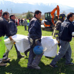 Terremoto Abruzzo. Recupero dei corpi dalle macerie