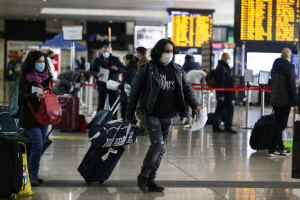 Roma, Stazione Termini: ultimi spostamenti prima del lockdown del 24 dicembre
