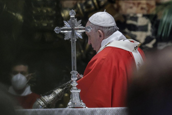 Domenica delle Palme, la messa di Papa Francesco nella Basilica di San Pietro