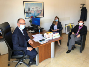 Enrico Letta incontra Serracchiani e Malpezzi