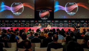 Conchita Wurst in conferenza all'Eurovision Song Contest 2015