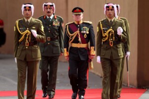 Re di Giordania Abdullah II in visita ad Amman