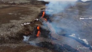 nuova spaccatura in un vulcano