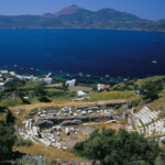 Vista dall' alto,dell'isola, di Milos (Grecia)