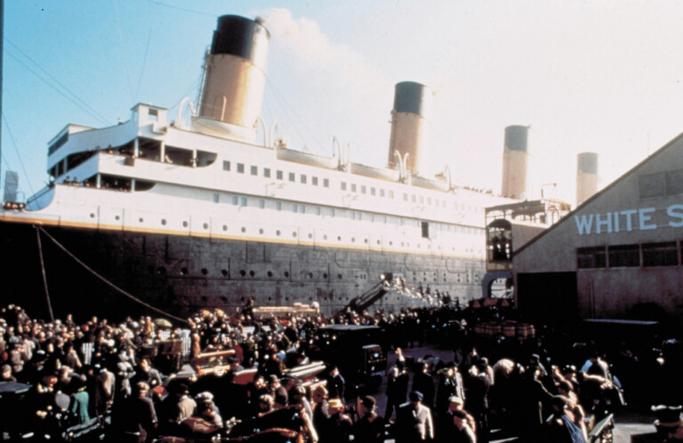 Scena del film Titanic del regista James Cameron