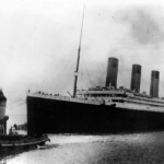 Il transatlantico britannico Titanic salpa da Southampton