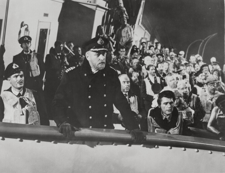 1953 - scena del film "Titanic", diretto dal regista Jean Negulesco