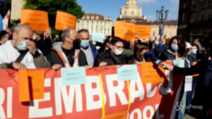 Ex Embraco, presidio dei lavoratori a Torino