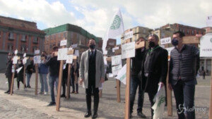 protesta di imprenditori e artigiani