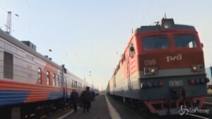 treno speciale per vaccinare i cittadini in Siberia