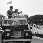 Elisabetta II e il marito a Nassau, Bahamas.