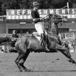 Il principe Filippo durante una partita di polo a Windsor, in Inghilterra.