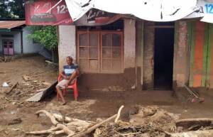 Heavy floods in Indonesia