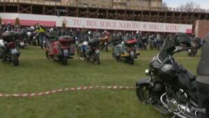 motociclisti in pellegrinaggio al santuario Czestochowa