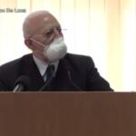 Vaccini, De Luca a Figliuolo: “Dopo over 80 la politica delle fasce deve finire, bisogna immunizzare settore turistico”