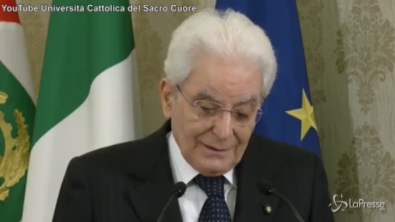 Mattarella: “L’inquietudine è la base di ogni ricerca”