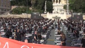 bauli in piazza a Roma