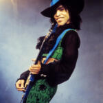 Prince durante un concerto live.