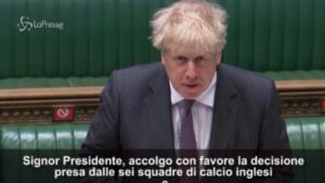 Super League, Boris Johnson: "Contento che i 6 club inglesi abbiano detto no"