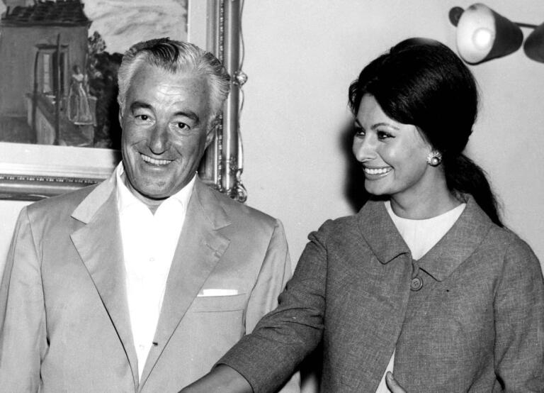 Vittorio De Sica e Sophia Loren