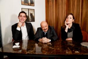 Tommazo Zorzi, Maurizio Costanzo e Carlotta Quadri