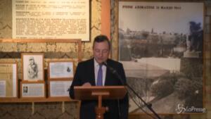 Draghi al Museo della Liberazione
