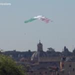 25 aprile, Frecce Tricolori nei cieli di Roma