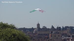 Frecce Tricolori nei cieli di Roma
