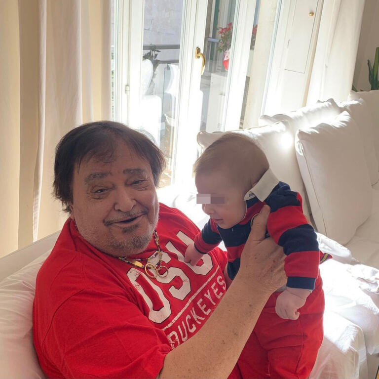 Umberto Smaila con il nipote Edoardo. Foto da Instagram