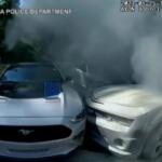 Intrappolato nell’auto in fiamme, agente riesce a salvarlo: le immagini della bodycam