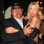 Umberto Smaila con Valeria Marini