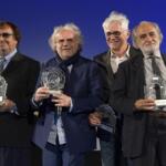 Umberto Smaila, Jerry Calà, Franco Oppini, Nini Salerno al 62mo Taormina Film Fest